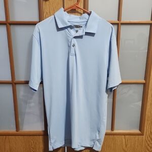 Pebble Beach Mens Light Blue Golf Shirt